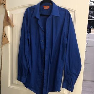 Gorgeous royal blue men’s dress shirt